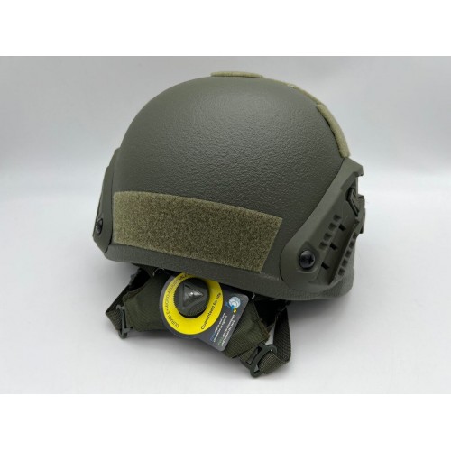 Кевларовый тактический баллистический композитный шлем ACH MICH NIJ IIIA Ops-Core (цвет «олива») / Бр2 класс защиты / с защитой ушей и системой регулировки Венди во Фрязино