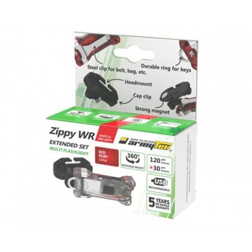 Наключный фонарь Armytek Zippy Extended Set WR (Red Ruby) во Фрязино